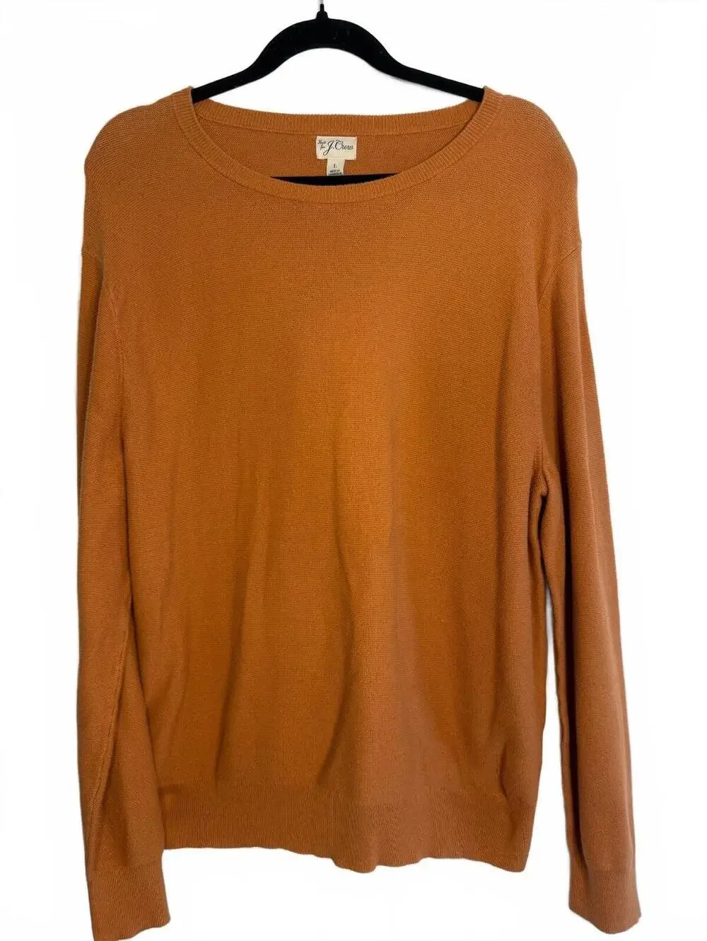 J.Crew Knit Sweater in Rust Orange, Size Large